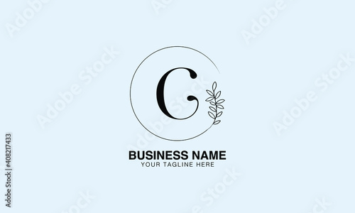 C CC Floral initial logo | initial based modern monogram creative logo, vector template image. luxury logotype logo, real estate , Feminine logo. typography logo, Spa saloon logo