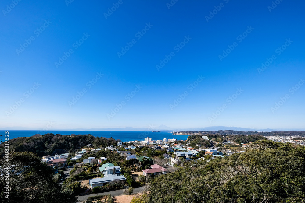 奈川県逗子市披露山公園からの景色