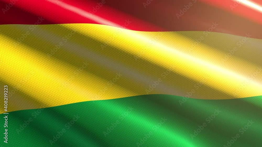 Bolivia shiny flag - loop animation Bolivia shiny flag - loop animation
