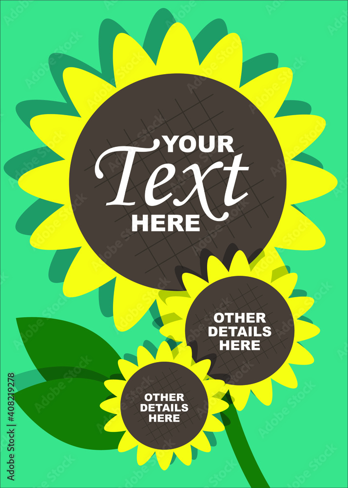 Sunflower Greeting Card Sunflower Greeting Card