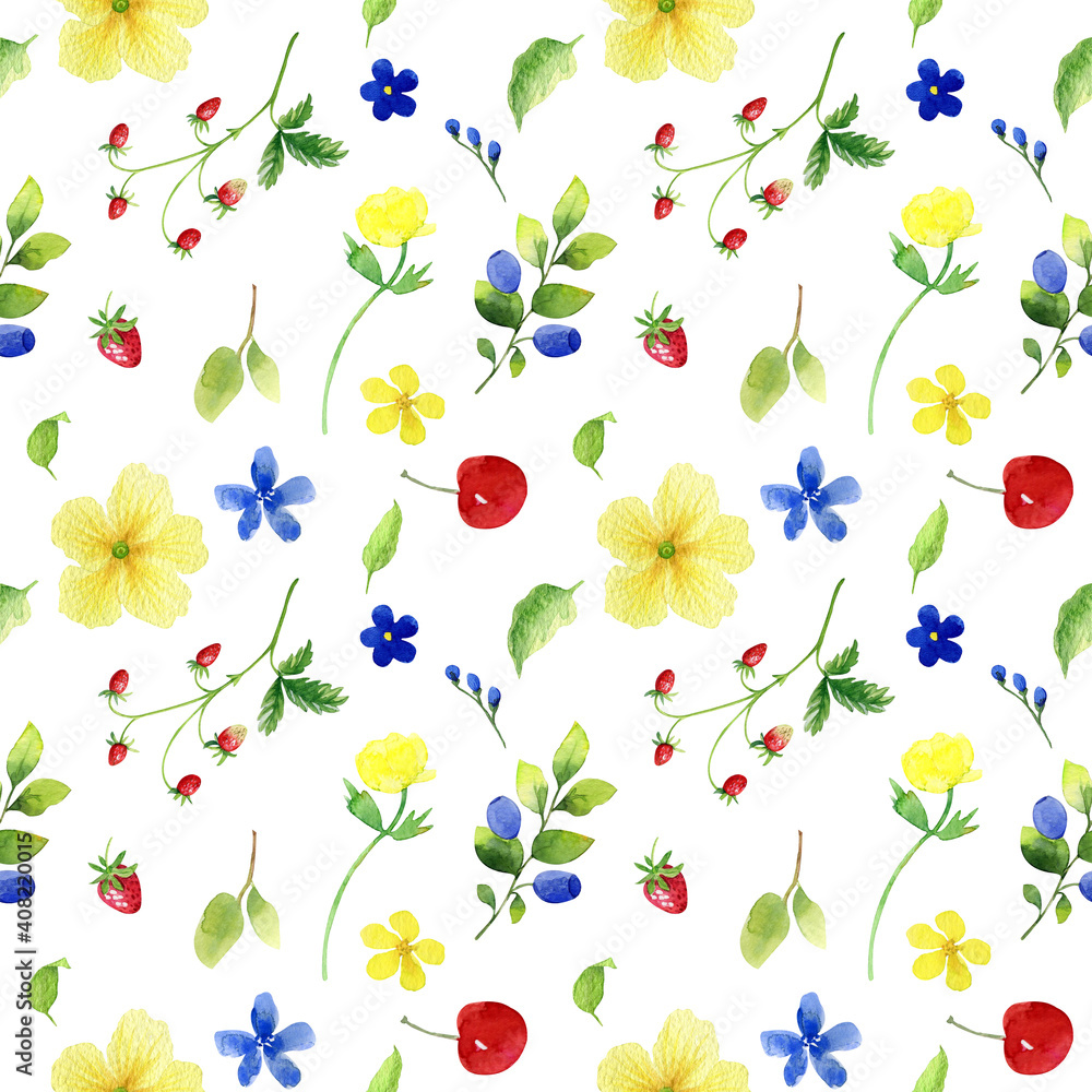 seamless background with flowers seamless background with flowers