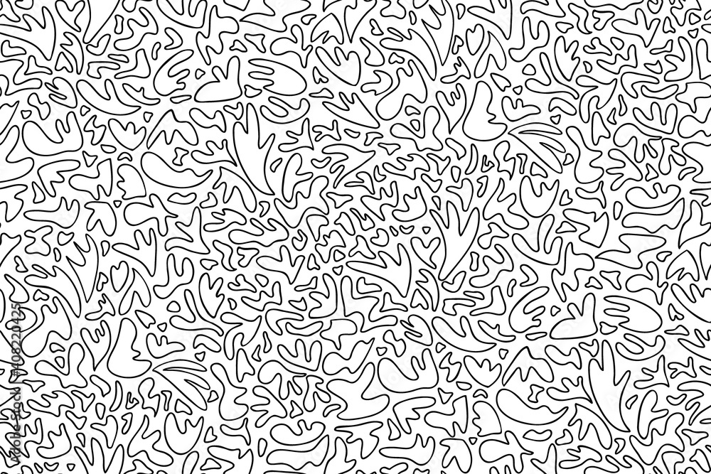 Abstract seamless background pattern. Hand drawn vector illustration. Modern design pattern.