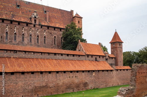 Malbork Castle, formerly Marienburg Castle, the seat of the Grand Master of the Teutonic Knights, Malbork, Poland