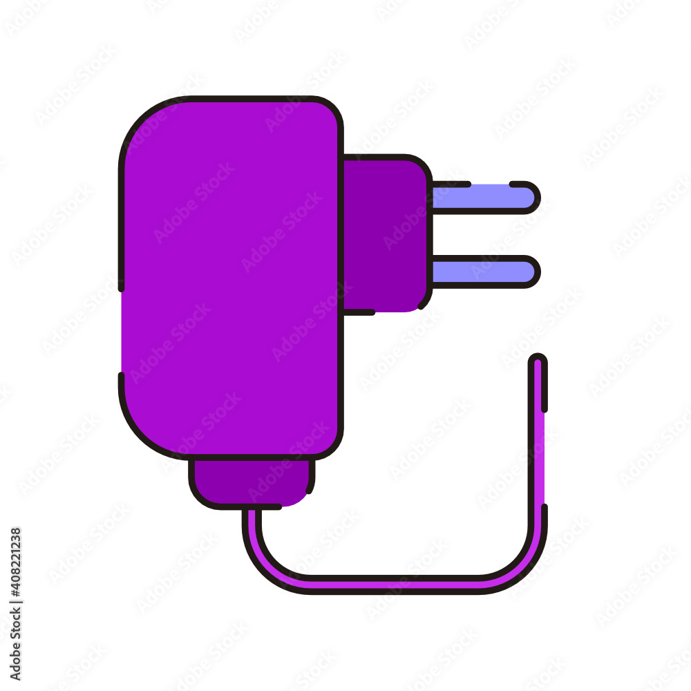 Computer Hardware Line Icons. Vector Illustration