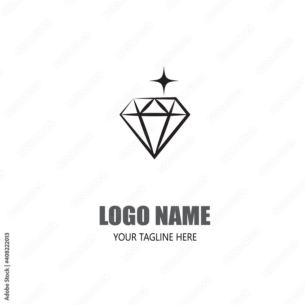 Diamond Logo Template vector icon illustration design Diamond Logo Template vector icon illustration design