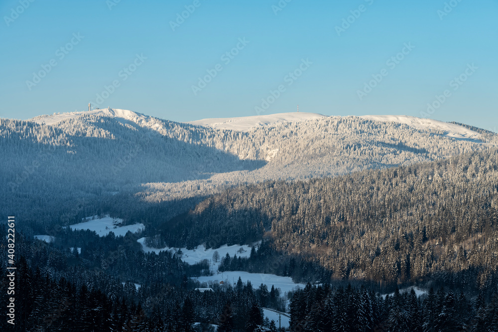 Der 1277m hohe Feldberg im Schwarzwald