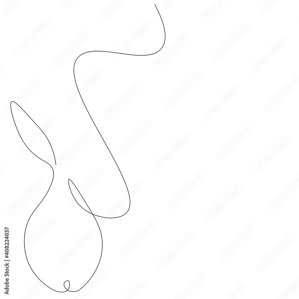 Pear fruit line drawing, vector illustration Pear fruit line drawing, vector illustration