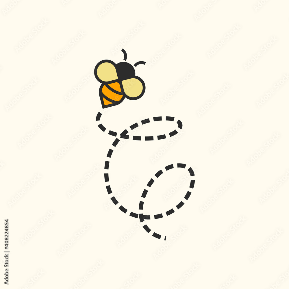 Initial Flying Bee Initial Flying Bee