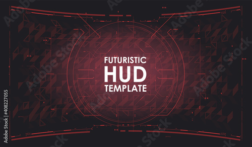 Futuristic HUD background. dashboard spacecraft. Head up screens for video games, apps, movie. Sci-Fi template. Future Technology. Hi tech design.