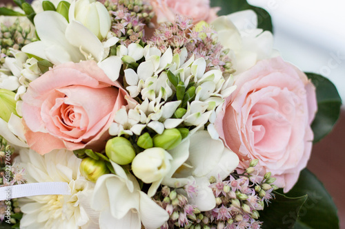 Wedding bouquet closeup