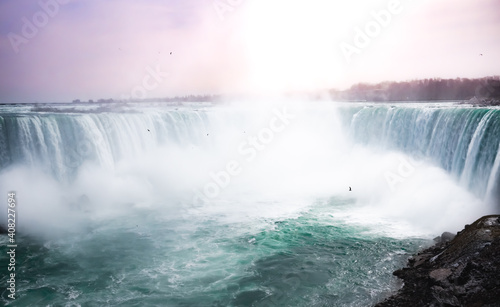Niagara Falls on a late winter afternoon 