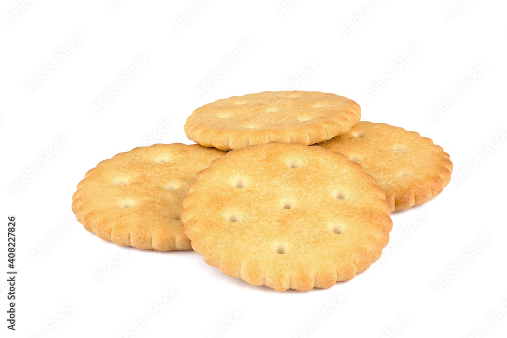Crispy cracker isolated on white background Crispy cracker isolated on white background