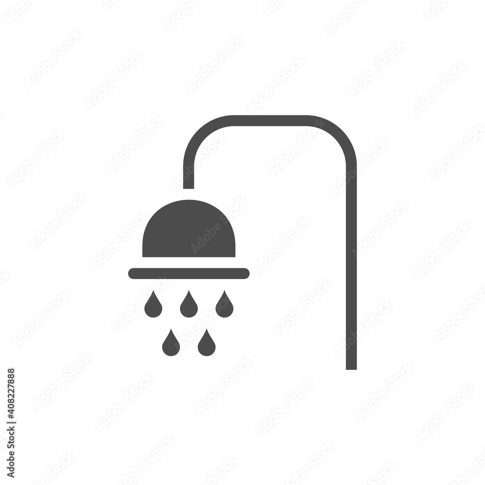 Shower icon isolated on white background. Vector illustration. Shower icon isolated on white background. Vector illustration.
