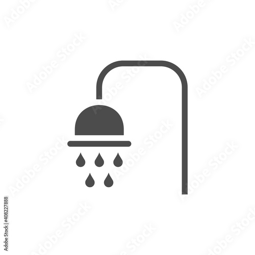 Shower icon isolated on white background. Vector illustration.