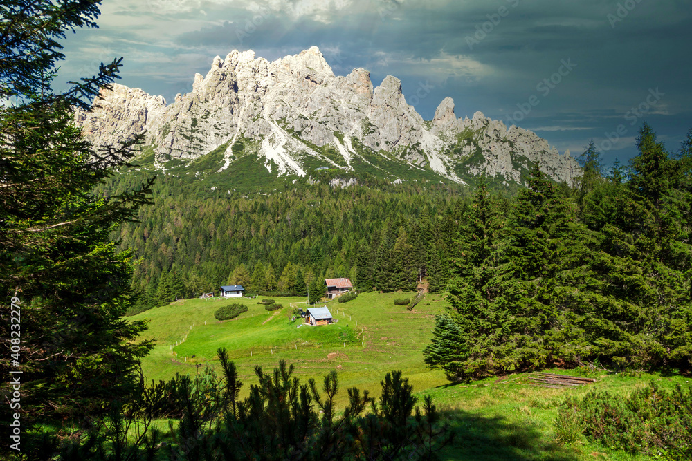 Mountains view in a summer morning after the storm Mountains view in a summer morning after the storm