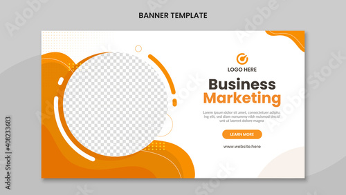 Business marketing web banner template