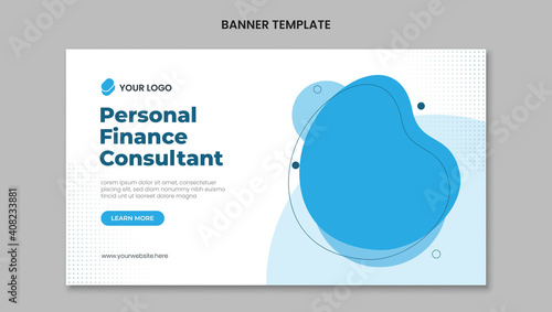 Personal finance consultant banner template