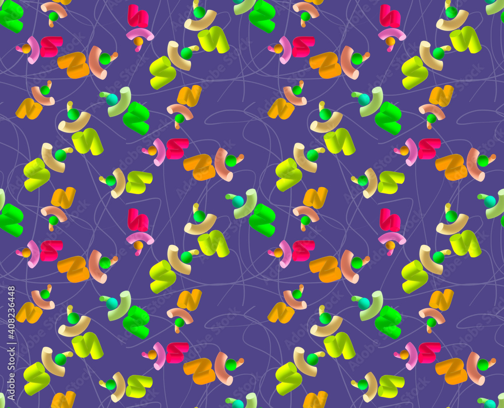 Abstract pattern with simple forms Abstract pattern with simple forms