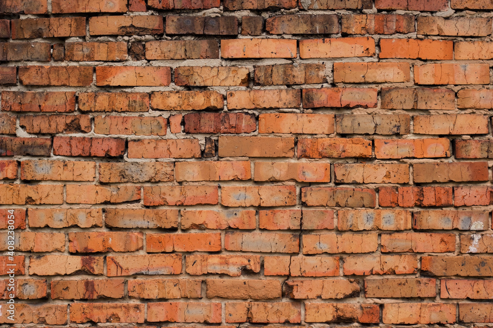 Old red brick wall Old red brick wall