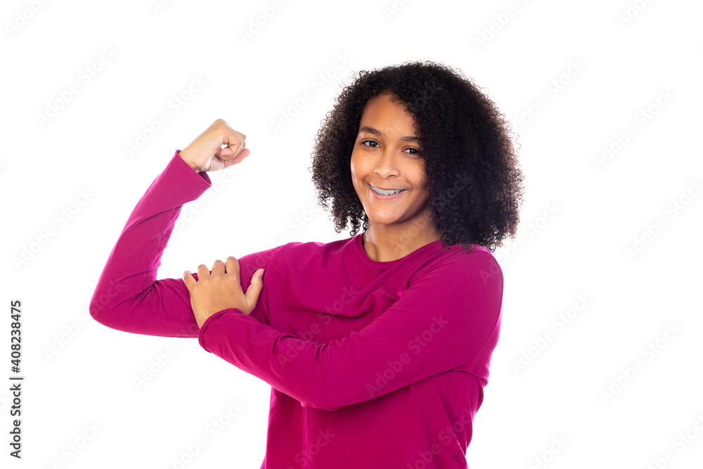Beautiful teenager girl with pink sweater Beautiful teenager girl with pink sweater