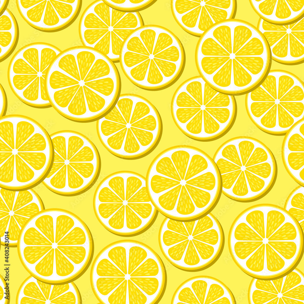 Seamless yellow fruit pattern. Lemon background Seamless yellow fruit pattern. Lemon background