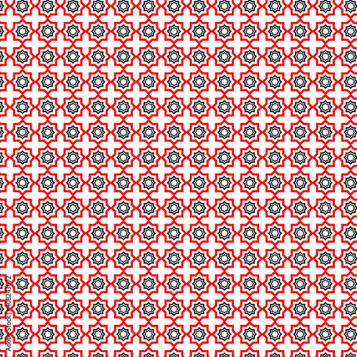 Абстрактный фон из геометрических узоров на Abstract background of geometric patterns on a white background