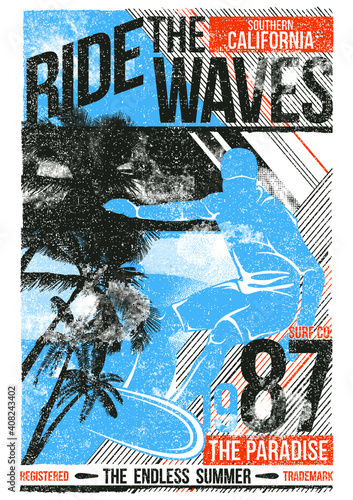 Ride The Waves white colors