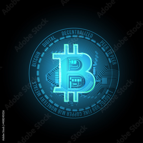 concept of cryptocurrency technology bitcoin