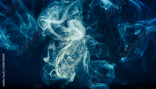 smoke from the incense stick aroma