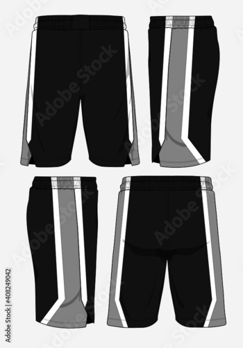 Basketball sports short template apparel