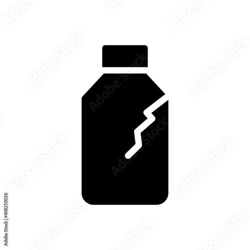 broken plastic bottle