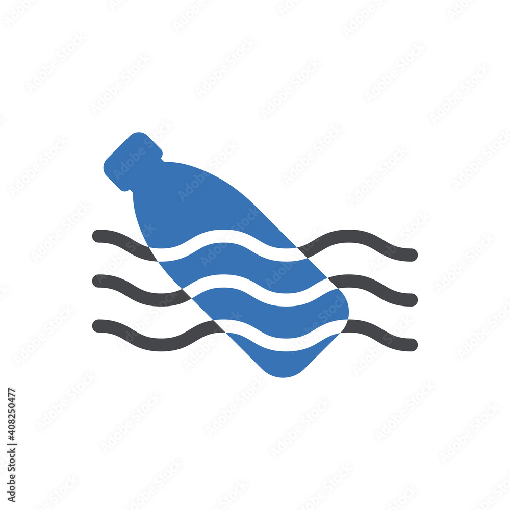 Photography bottle sea