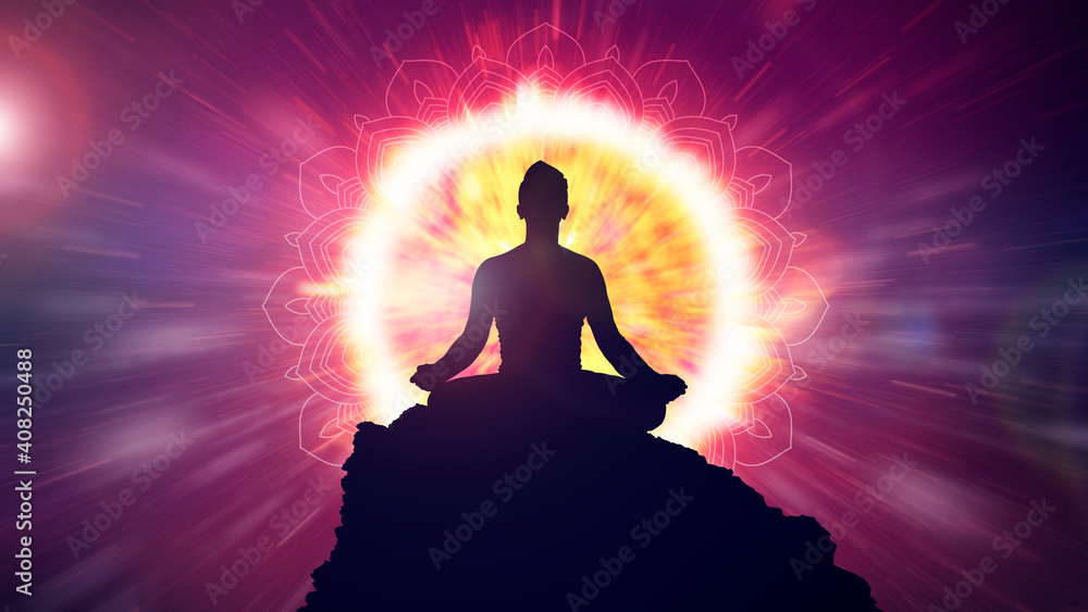 Εκτύπωση καμβά Power of meditation