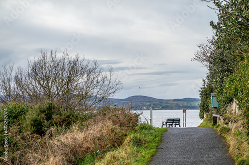 Coastal path between Buncrana in County Donegal and the life boat Station