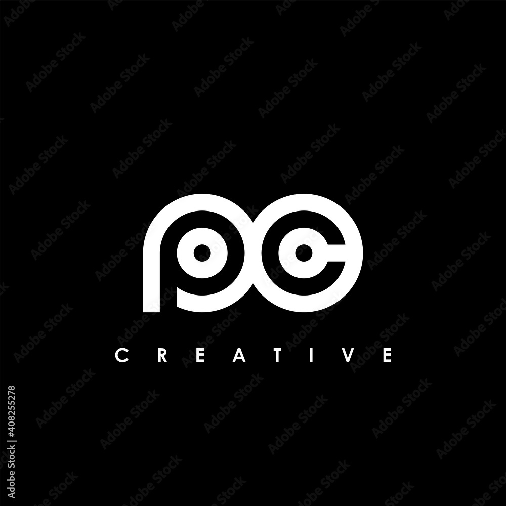 PC Letter Initial Logo Design Template Vector Illustration PC Letter Initial Logo Design Template Vector Illustration