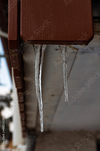 icicles on the roof