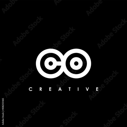 CO Letter Initial Logo Design Template Vector Illustration
