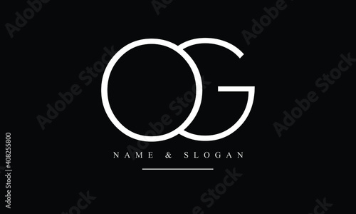 OG, GO, O, G abstract letters logo monogram photo