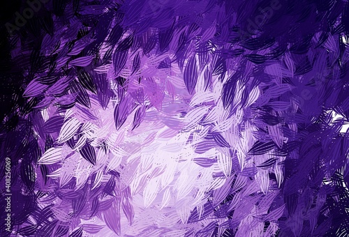 Dark Purple  Pink vector background with abstract shapes.