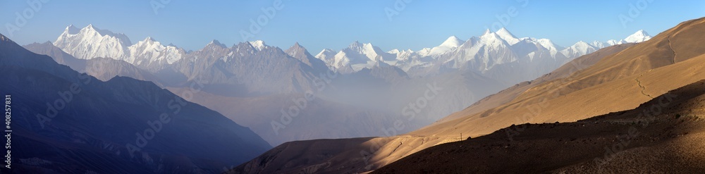 hindukush or hindu kush mountain ridge Afghanistan