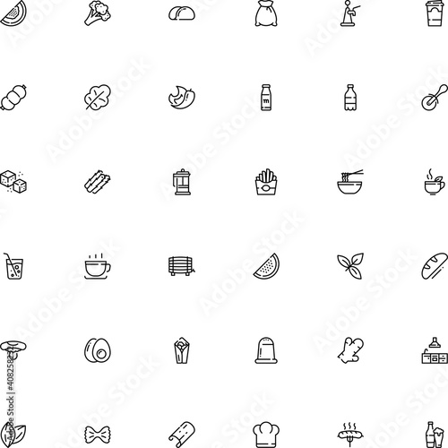 icon vector icon set such as: shaker, froth, disposable, stainless, wheel, asparagus, mushroom, root, appliance, egg, fashion, calorie, job, clothing, cumin seed, autumn, metal, edible, gas, house