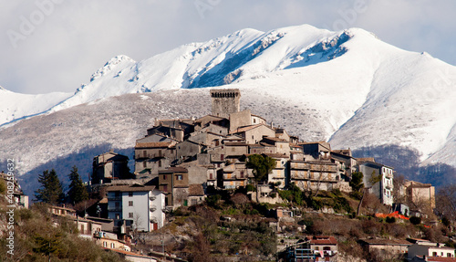 Tableau sur toile Town of Trevi nel lazio (Italy)