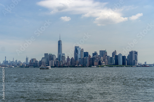 New York City Center from Statue of Liberty National Park