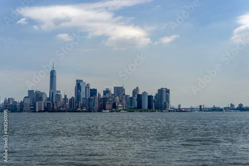 New York City Center from Statue of Liberty National Park © sayrhkdsu