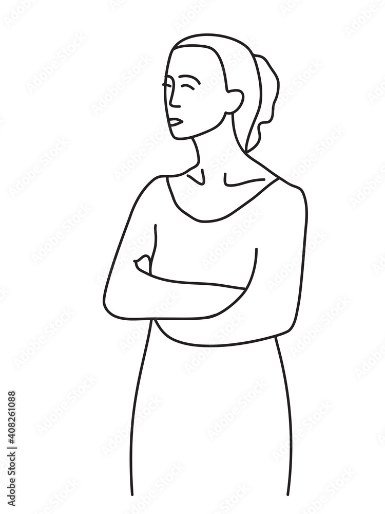 Minimalism hand drawn female vector portrait in modern abstract one line drawing graphic style. Decor print, wall art, creative design for social media.Trendy template with portrait woman face profile Minimalism hand drawn female vector portrait in modern abstract one line drawing graphic style. Decor print, wall art, creative design for social media.Trendy template with portrait woman face profile
