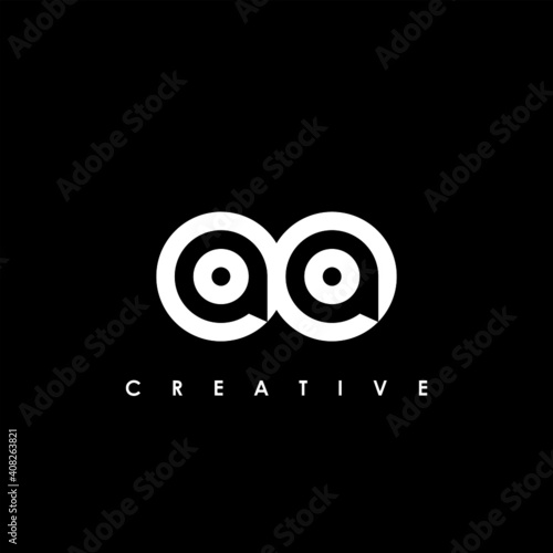 AA Letter Initial Logo Design Template Vector Illustration