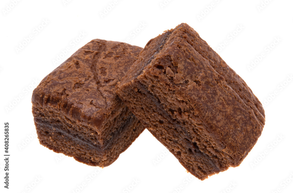 american chocolate brownie cake isolated american chocolate brownie cake isolated