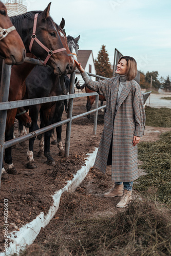woman and horse