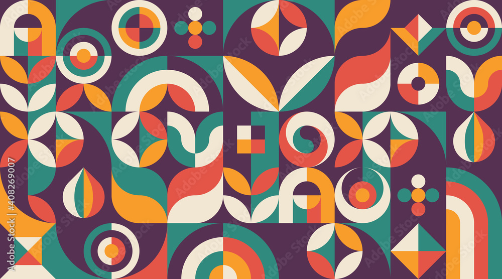 Abstract geometric concept poster design. Graphic horizontal pattern. Nature leaves development creative banner. Agriculture garden harvest layout. Vector illustration. Abstract geometric concept poster design. Graphic horizontal pattern. Nature leaves development creative banner. Agriculture garden harvest layout. Vector illustration.