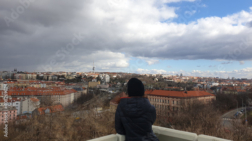 View over Prague city, Czech Repablic photo